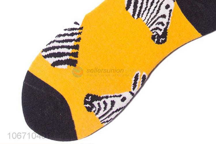 Latest Design Breathable Mid-Calf Length Sock Men Cotton Sock