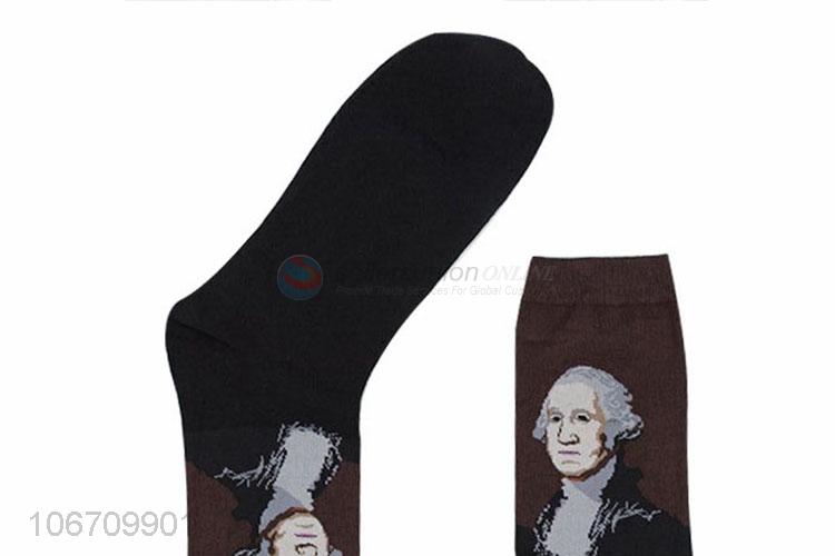 Cheap Price Cotton Mid-Calf Length Sock Fashion Men Socks