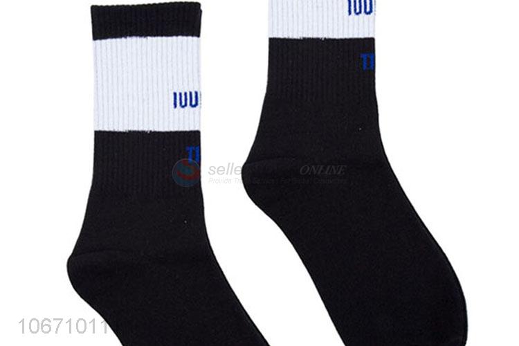 Premium Quality Comfortabl Mid Calf Crew Cotton Mens Fashion Socks