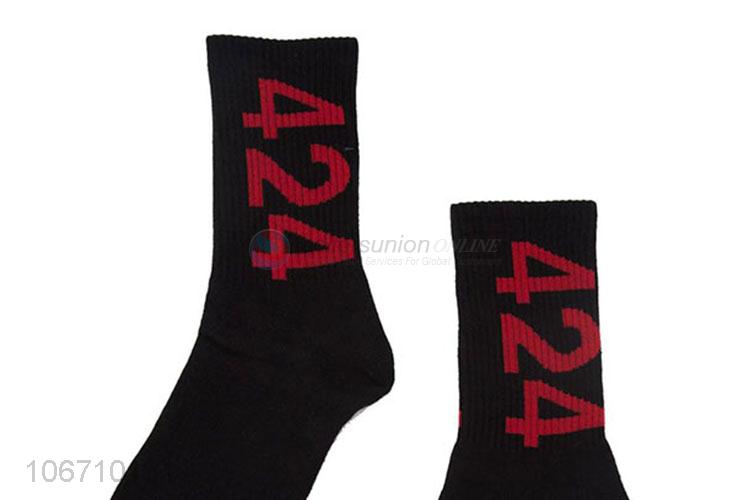 New Design Trendy Mid Calf Socks Cotton Fashional Socks For Man