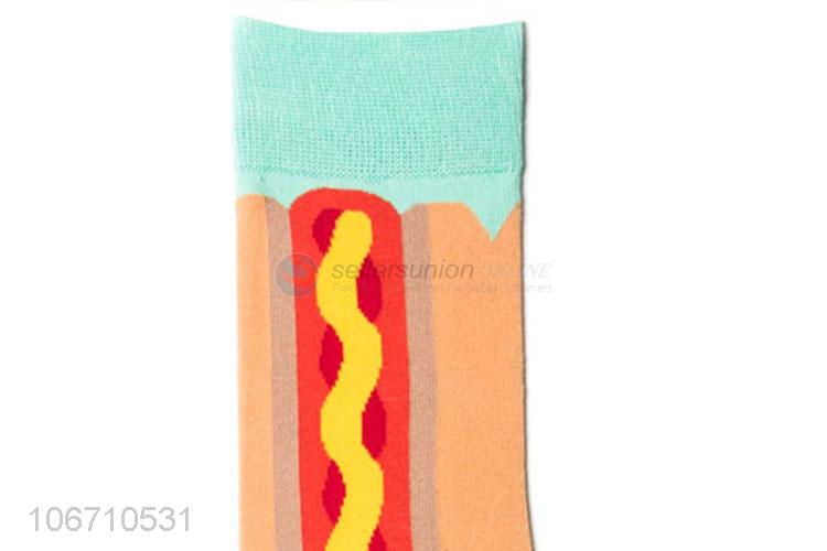 New Arrive Popular Colorful Mid-Calf Length Mens Cotton Socks