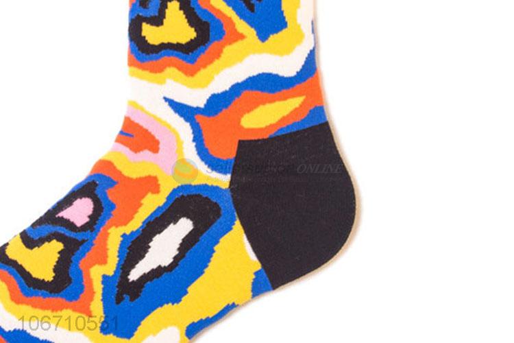 Lowest Price Trendy Mid Calf Socks Cotton Fashional Socks For Man