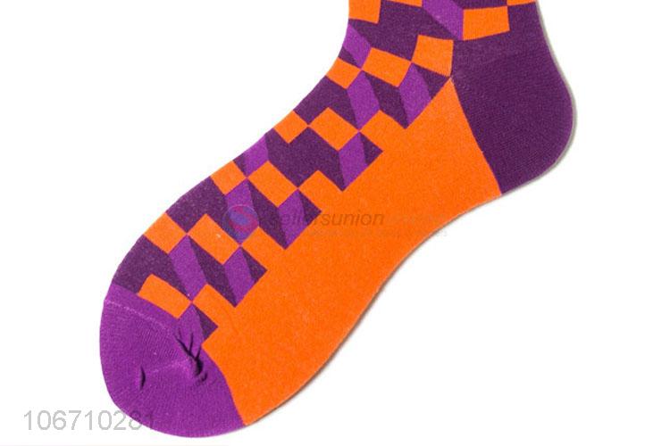 Most Fashion Design Cotton Mid-Calf Length Sock Men Socks