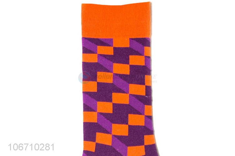 Most Fashion Design Cotton Mid-Calf Length Sock Men Socks