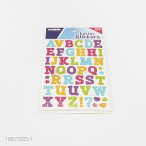 High sales kids educational alphabet paper stickers letter stickers