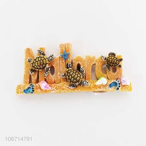 Delicate resin fridge magnet resin souvenir home ornaments