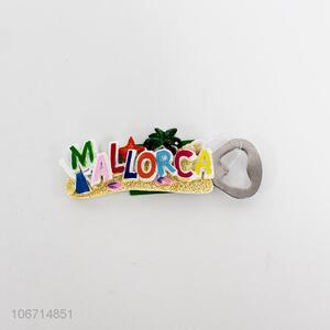 High Quality Resin Fridge Magnet with Bottle Opener