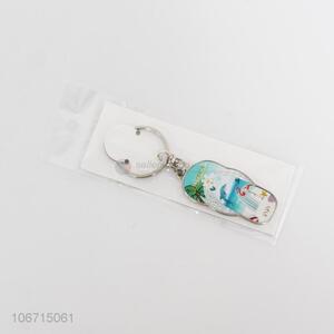 Hot Selling Flamingo Design Fashion Zinc Alloy Key Chain