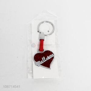 Fashion heart shaped zinc alloy souvenir key chain/key ring