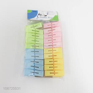 China manufacturer 20pcs plast clothes pegs