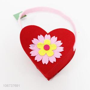 Exquisite design heart shaped nonwovens basket nonwovens crafts