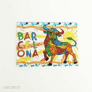 Fashion Bull Pattern Colorful Fridge Magnet