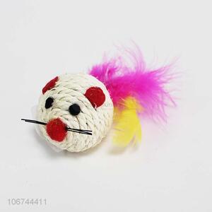 Promotional fcat toy alse mouse rope weaving mouse