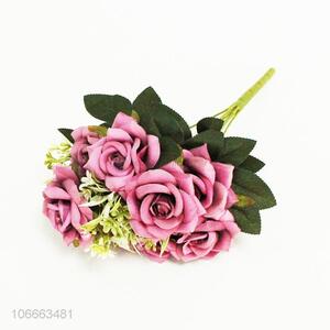 High quality 9 heads plastic artificial flowers for promotion