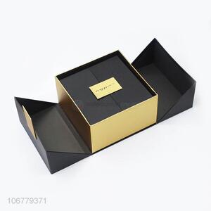 Wholesale luxury 2pcs/set double slide-opening door paper gift box