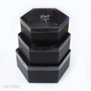 Reasonable price 3pcs/set hexagonal paper gift box