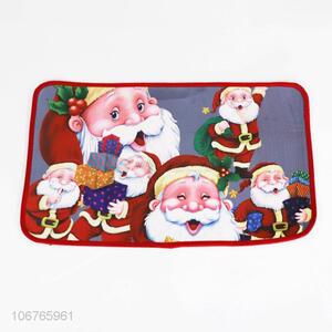 High Quality Santa Claus Pattern Non-slip Floor Mat