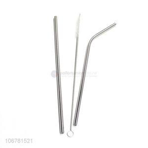 Credible quality stainless steel straws with cleaning brush