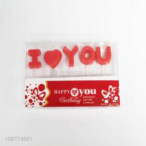 Cheap Price Happy birthday I Love You Candle Set