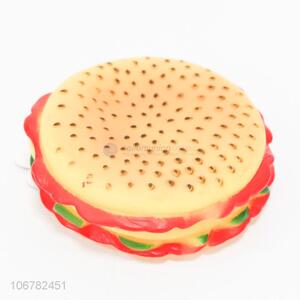 Good market hamburger shape pvc vinyl toy for pet