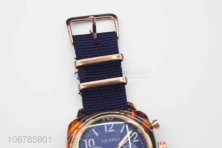 Hot Selling Wristwatch With Cloth Watchband For Women