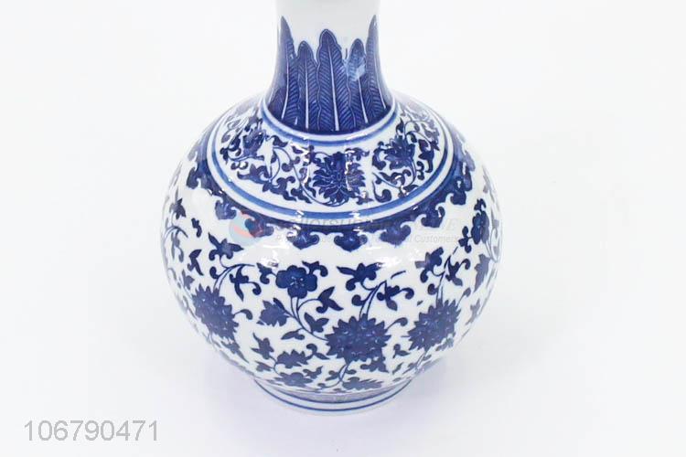 Good Quality Ceramic Crafts Blue And White Porcelain Vase