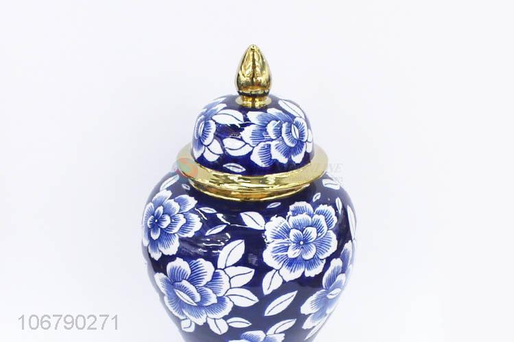 Home Decoration Chinese Style Ceramic Storage Tank