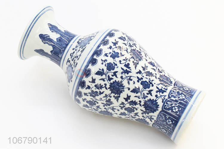 Classic Design Decorative Crafts Blue And White Porcelain Vase