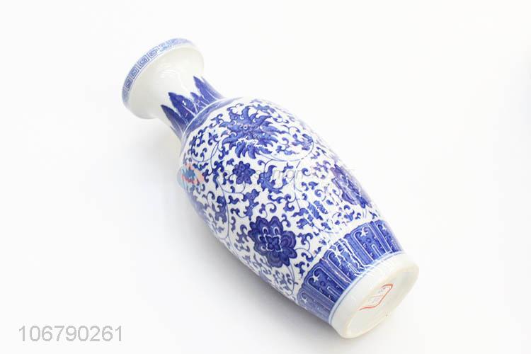 Popular Household Decoration Blue And White Porcelain Vase