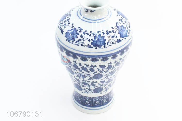 Creative Design Blue And White Porcelain Vase Fashion Decoration