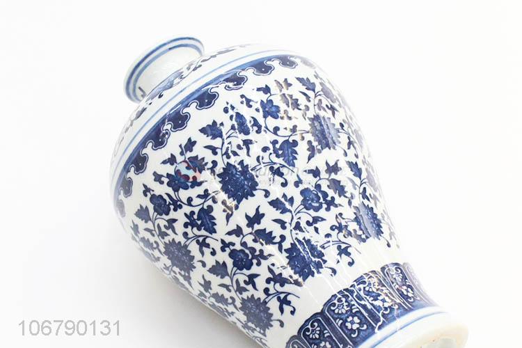 Creative Design Blue And White Porcelain Vase Fashion Decoration