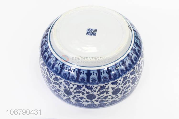 Fashion Household Decoration Blue And White Porcelain Flower Cylinder Set