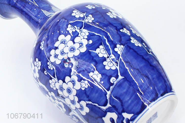 Popular Home Decoration Crafts Blue And White Porcelain Vase