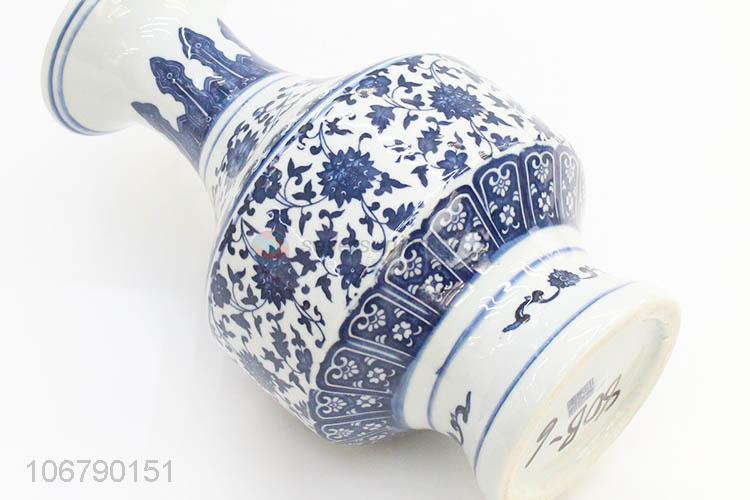 Hot Selling Blue And White Porcelain Vase Fashion Crafts