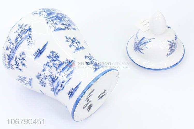 Custom Household Decoration Blue And White Porcelain Vase