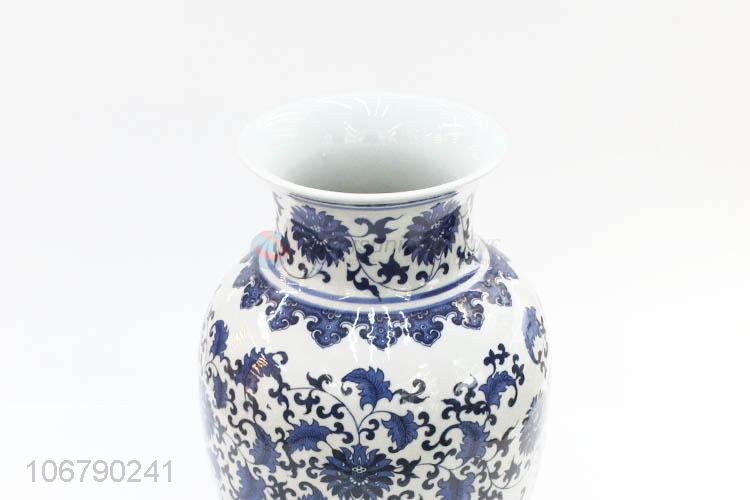 Chinese Style Blue And White Porcelain Vase Fashion Ceramic Crafts