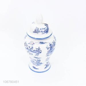 Custom Household Decoration Blue And White Porcelain Vase