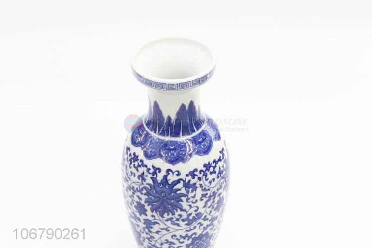 Popular Household Decoration Blue And White Porcelain Vase