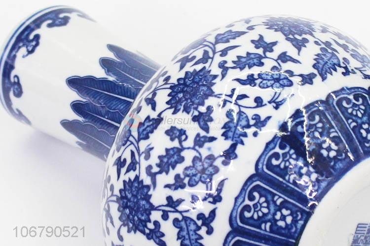 Good Quality Chinese Style Ceramic Vase Blue And White Porcelain Vase