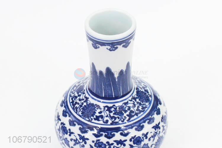 Good Quality Chinese Style Ceramic Vase Blue And White Porcelain Vase