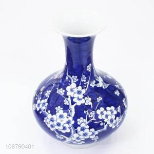 Chinese Style Blue And White Porcelain Vase Fashion Paunch Vase