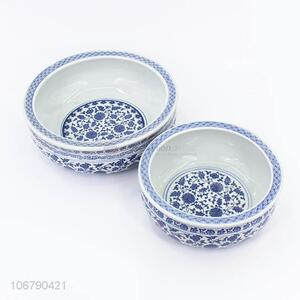 Hot Selling Blue And White Porcelain Flower Cylinder Set