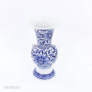 Creative Design Chinese Style Ceramic Crafts Blue And White Porcelain Vase