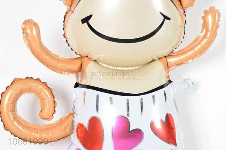 Newest Cartoon Monkey Shape Foil Balloon Fashion Balloon