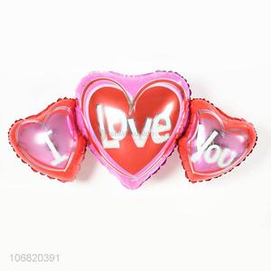 Wholesale Colorful Heart Shape Foil Balloons