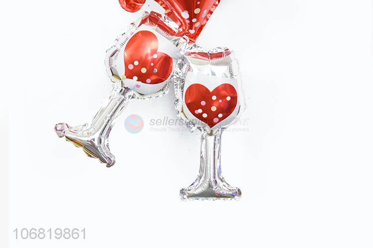 Good Quality Cheers For Love Heart Shape Foil Balloon