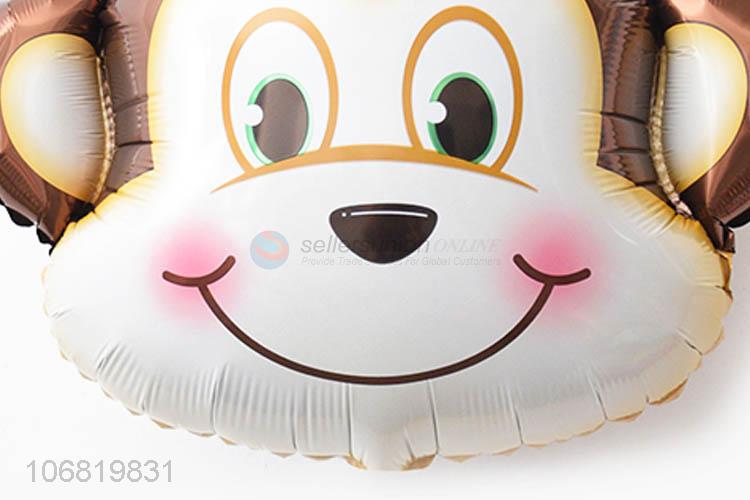 Wholesale Medium Cartoon Monkey Head Shape Foil Balloon