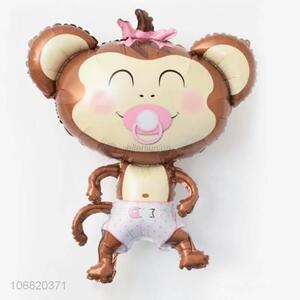 Cartoon Pacifier Monkey Shape Foil Balloons