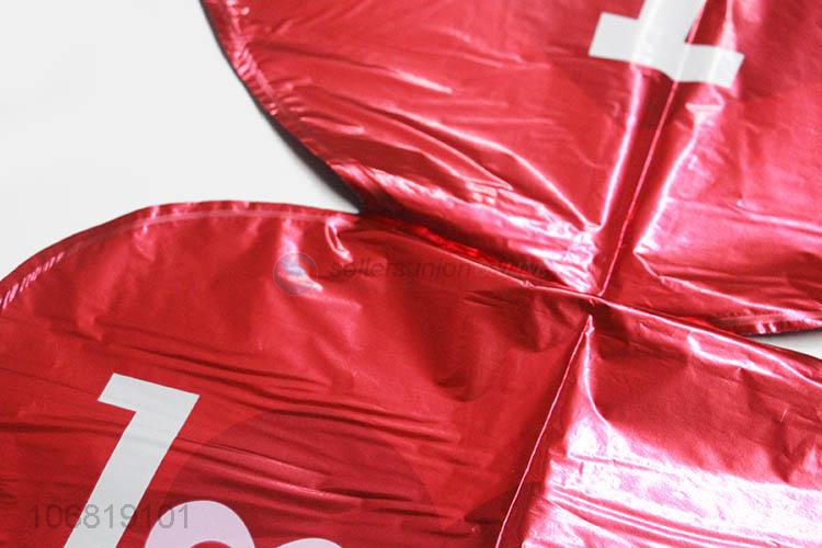 Wholesale Red Love Heart Design Foil Balloon Decorative Balloons