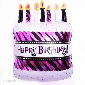 Popular Birthday Party Decorative Cake Shape Foil Balloon